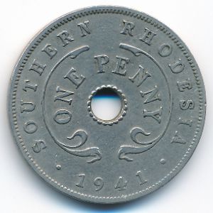 Южная Родезия, 1 пенни (1941 г.)
