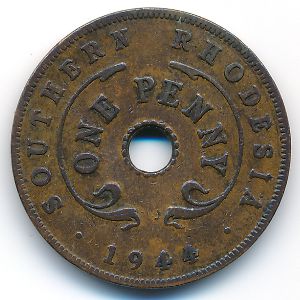 Южная Родезия, 1 пенни (1944 г.)