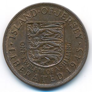 Джерси, 1/12 шиллинга (1945 г.)