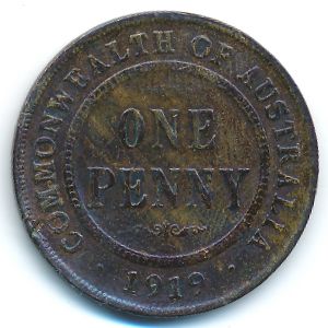 Австралия, 1 пенни (1919 г.)
