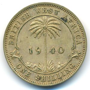 British West Africa, 1 shilling, 1940