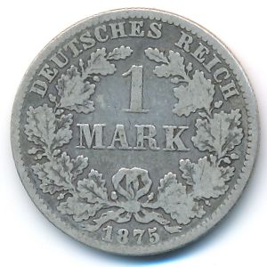 Германия, 1 марка (1875 г.)