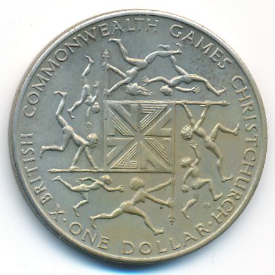 Новая Зеландия, 1 доллар (1974 г.)