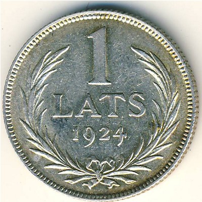 Латвия, 1 лат (1924 г.)