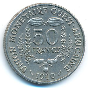 Западная Африка, 50 франков (1980 г.)