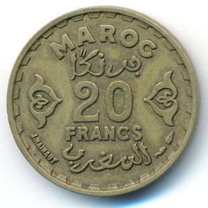Марокко, 20 франков (1951 г.)