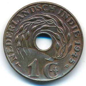 Нидерландская Индия, 1 цент (1945 г.)