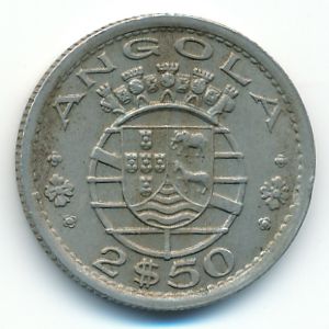 Ангола, 2,5 эскудо (1956 г.)
