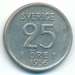 Швеция, 25 эре (1956 г.)