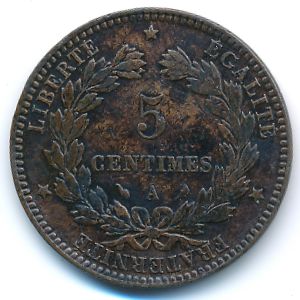 France, 5 centimes, 1897