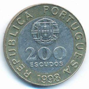 Portugal, 200 escudos, 1998