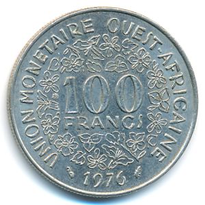Западная Африка, 100 франков (1976 г.)