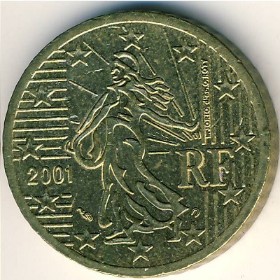 France, 50 euro cent, 1999–2006