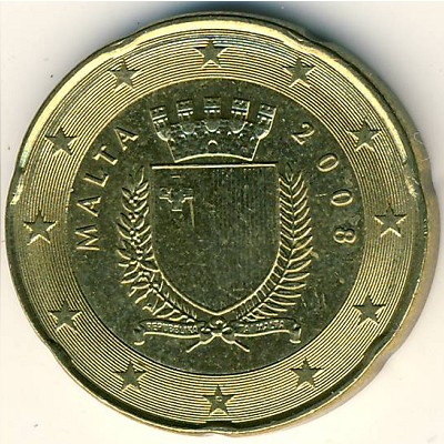 Malta, 20 euro cent, 2008
