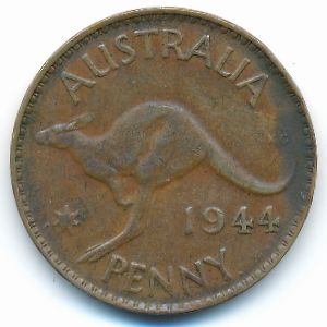 Австралия, 1 пенни (1944 г.)