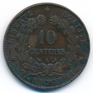 France, 10 centimes, 1897