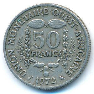 Западная Африка, 50 франков (1972 г.)