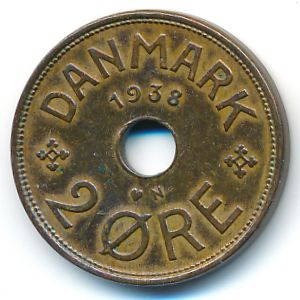 Дания, 2 эре (1938 г.)