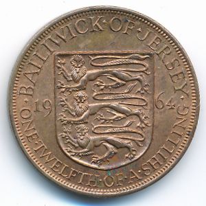 Джерси, 1/12 шиллинга (1964 г.)