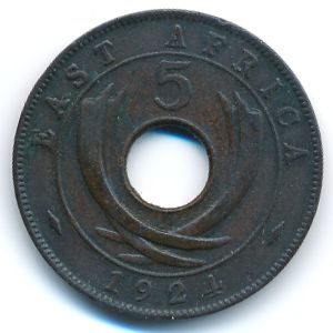 Восточная Африка, 5 центов (1924 г.)