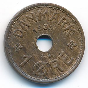 Дания, 1 эре (1939 г.)