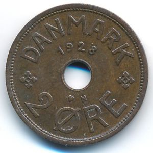 Дания, 2 эре (1928 г.)