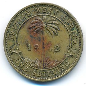 British West Africa, 1 shilling, 1942