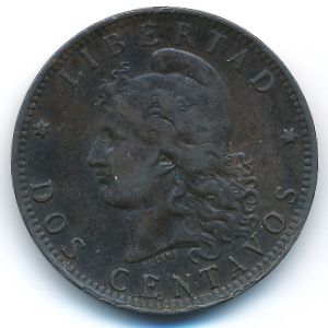 Аргентина, 2 сентаво (1891 г.)