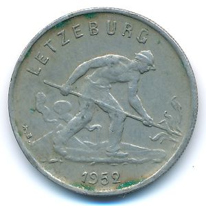 Люксембург, 1 франк (1952 г.)