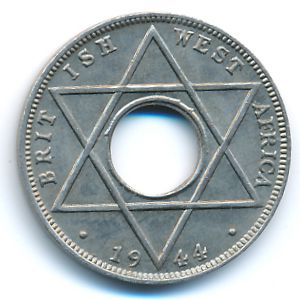 British West Africa, 1/10 penny, 1944