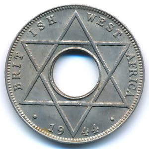 British West Africa, 1/10 penny, 1944