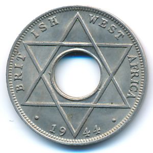 Британская Западная Африка, 1/10 пенни (1944 г.)