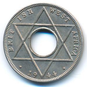 Британская Западная Африка, 1/10 пенни (1944 г.)