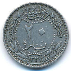 Turkey, 20 para, 1913