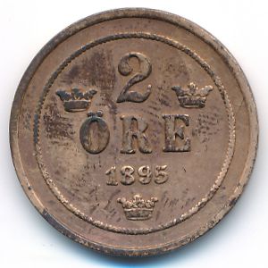 Швеция, 2 эре (1895 г.)