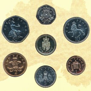 Великобритания, Набор монет (1988 г.)