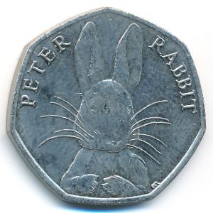 Великобритания, 50 пенсов (2016 г.)