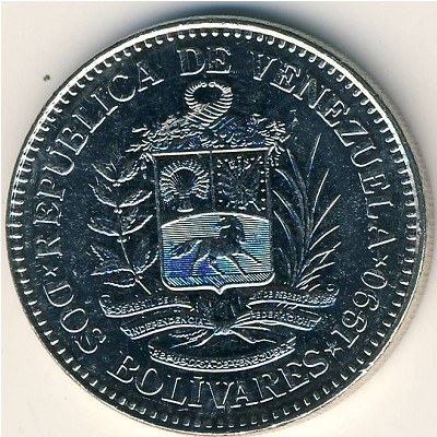 Venezuela, 2 bolivares, 1989–1990