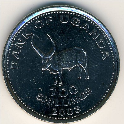 Уганда, 100 шиллингов (1998–2008 г.)