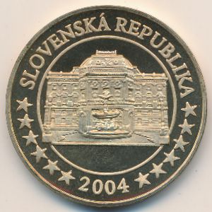 Slovakia., 5 euro, 2004