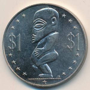 Острова Кука, 1 доллар (1972 г.)