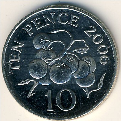 Guernsey, 10 pence, 2003–2006