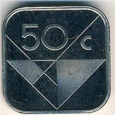 Aruba, 50 cents, 1986–2018