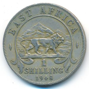 East Africa, 1 shilling, 1948