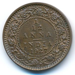 British West Indies, 1/12 anna, 1927