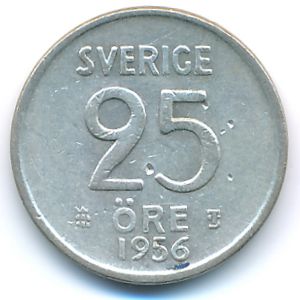Швеция, 25 эре (1956 г.)