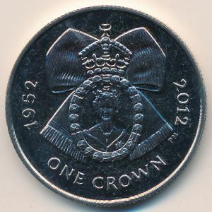 Ascension Island, 1 crown, 2012