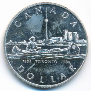 Канада, 1 доллар (1984 г.)