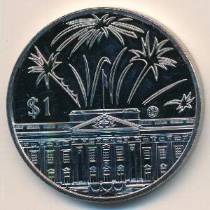 Восточные Карибы, 1 доллар (2002 г.)