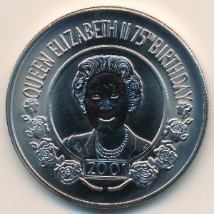 Saint Helena, 50 pence, 2001